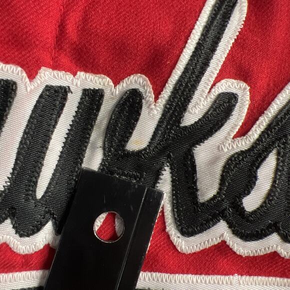 Chicago Blackhawks Vintage Majestic Baseball Jersey Sz XL Red Made in USA Hockey - Picture 14 of 14